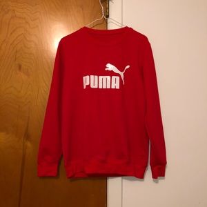 Red Puma Sweater/Sweatshirt